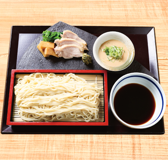 大山鶏と春野菜のつけ麺