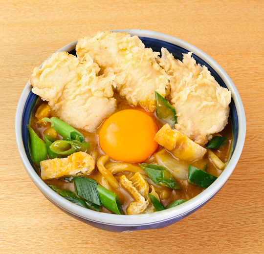 Curry Udon with Chicken Tempura
