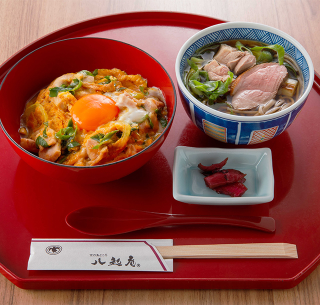 親子丼と小鴨南蛮蕎麦セット