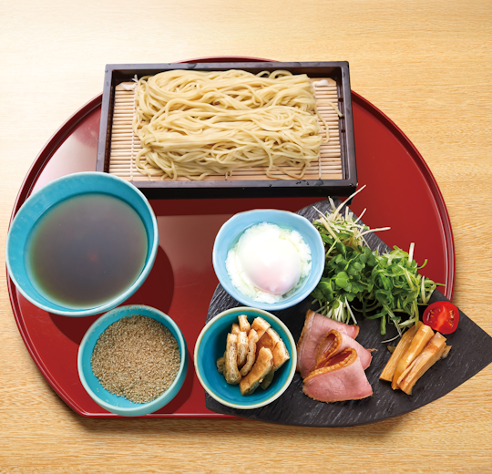 京鴨とこだわり卵の醤油つけ麺