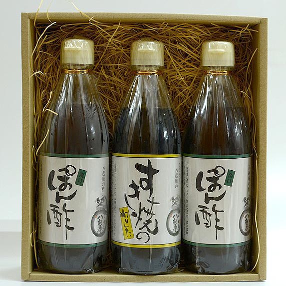 水炊きポン酢  2本　すき焼き割り下1本　3本セット