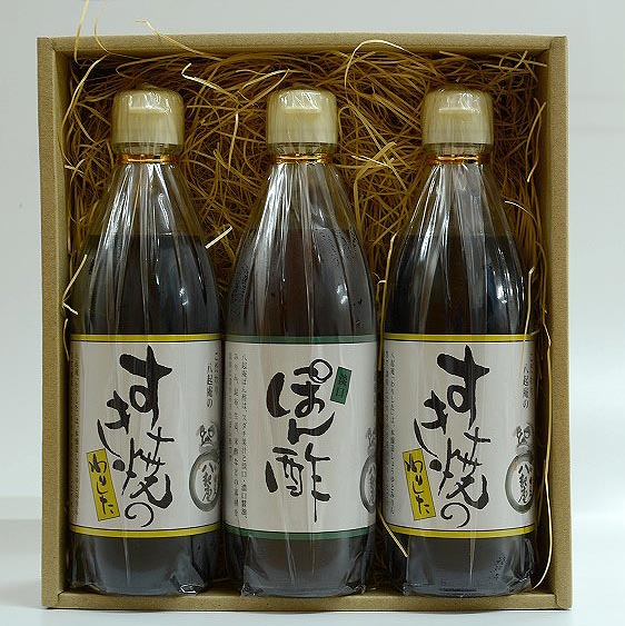 すき焼き割り下  2本 　水炊きポン酢  1本　3本セット